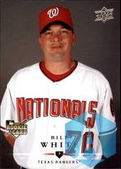 2008 Upper Deck Texas Rangers #350 Bill White Rookie